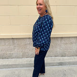 Bluebell Bloom Keyhole Blouse - The Pink Pineapple 850