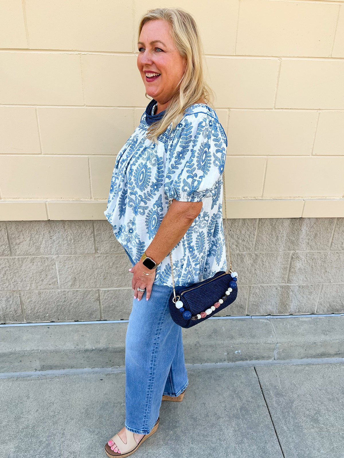 Bluebell Breeze Smocked Top - The Pink Pineapple 850
