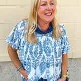 Bluebell Breeze Smocked Top - The Pink Pineapple 850