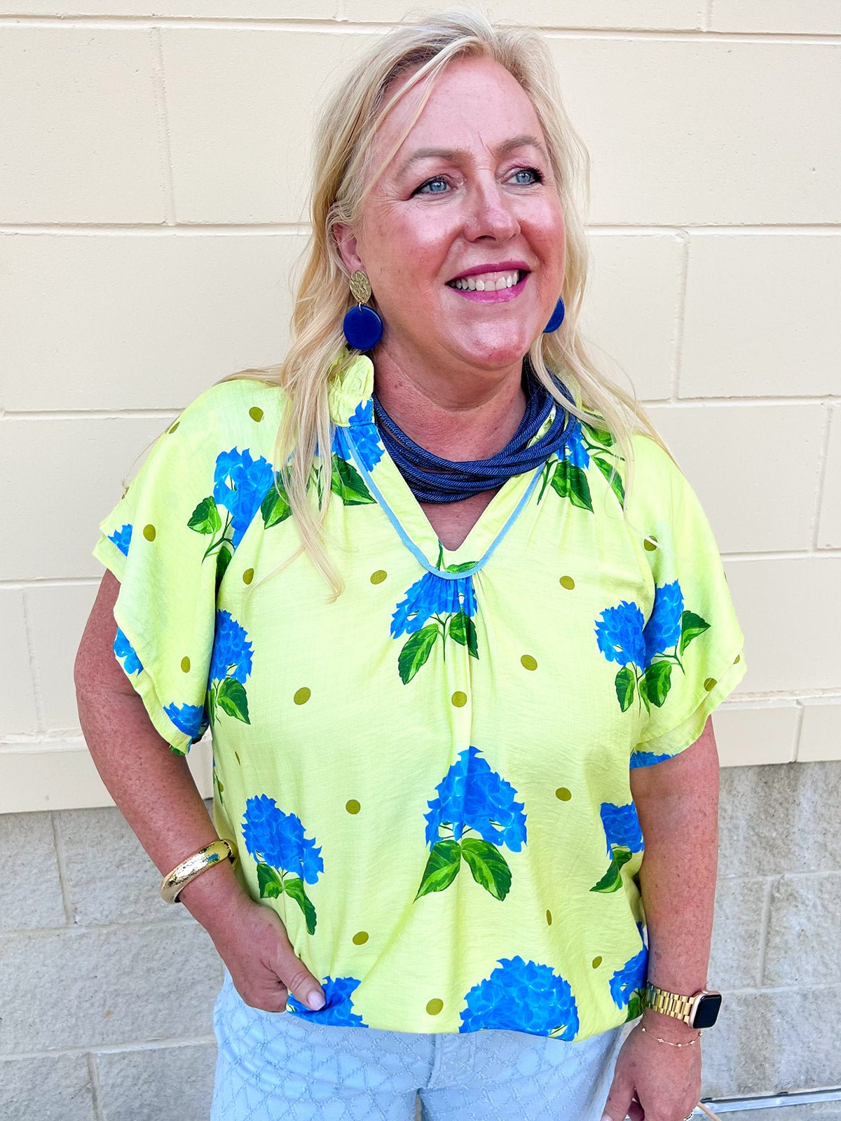 Bluebell Brunch Blouse - The Pink Pineapple 850