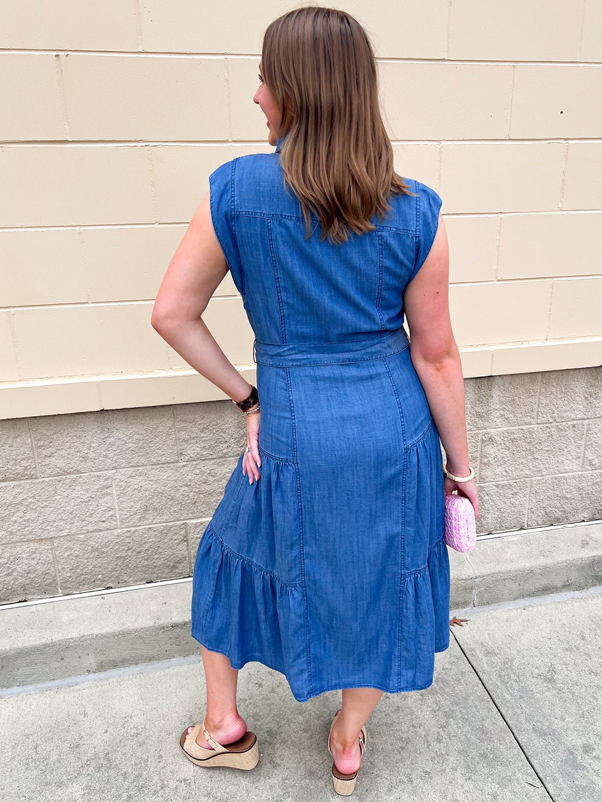Bluebell Manor Midi Dress - The Pink Pineapple 850