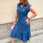 Bluebell Manor Midi Dress - The Pink Pineapple 850