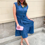 Bluebell Manor Midi Dress - The Pink Pineapple 850