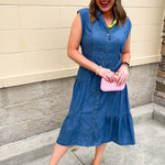 Bluebell Manor Midi Dress - The Pink Pineapple 850