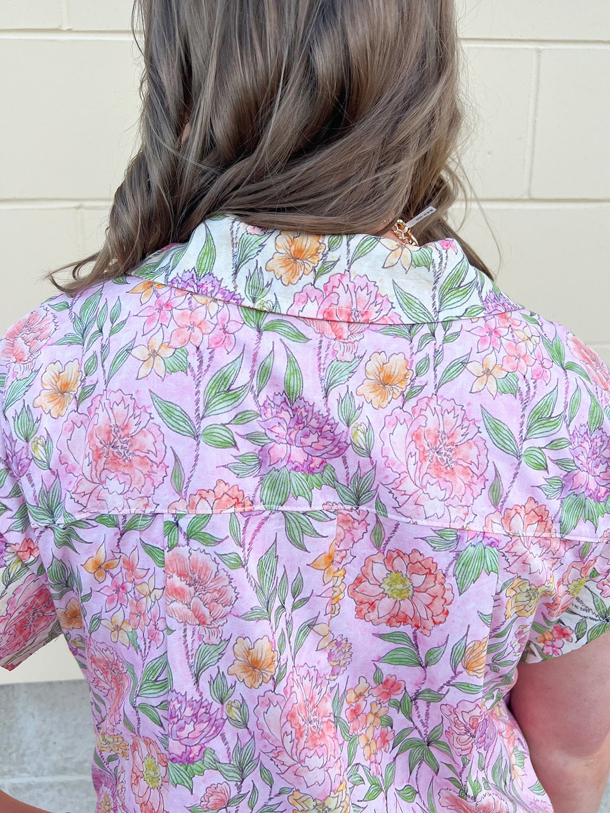 Blush Breeze Border Floral Dress - The Pink Pineapple 850