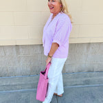 Blush Breeze Button - Up Blouse - The Pink Pineapple 850