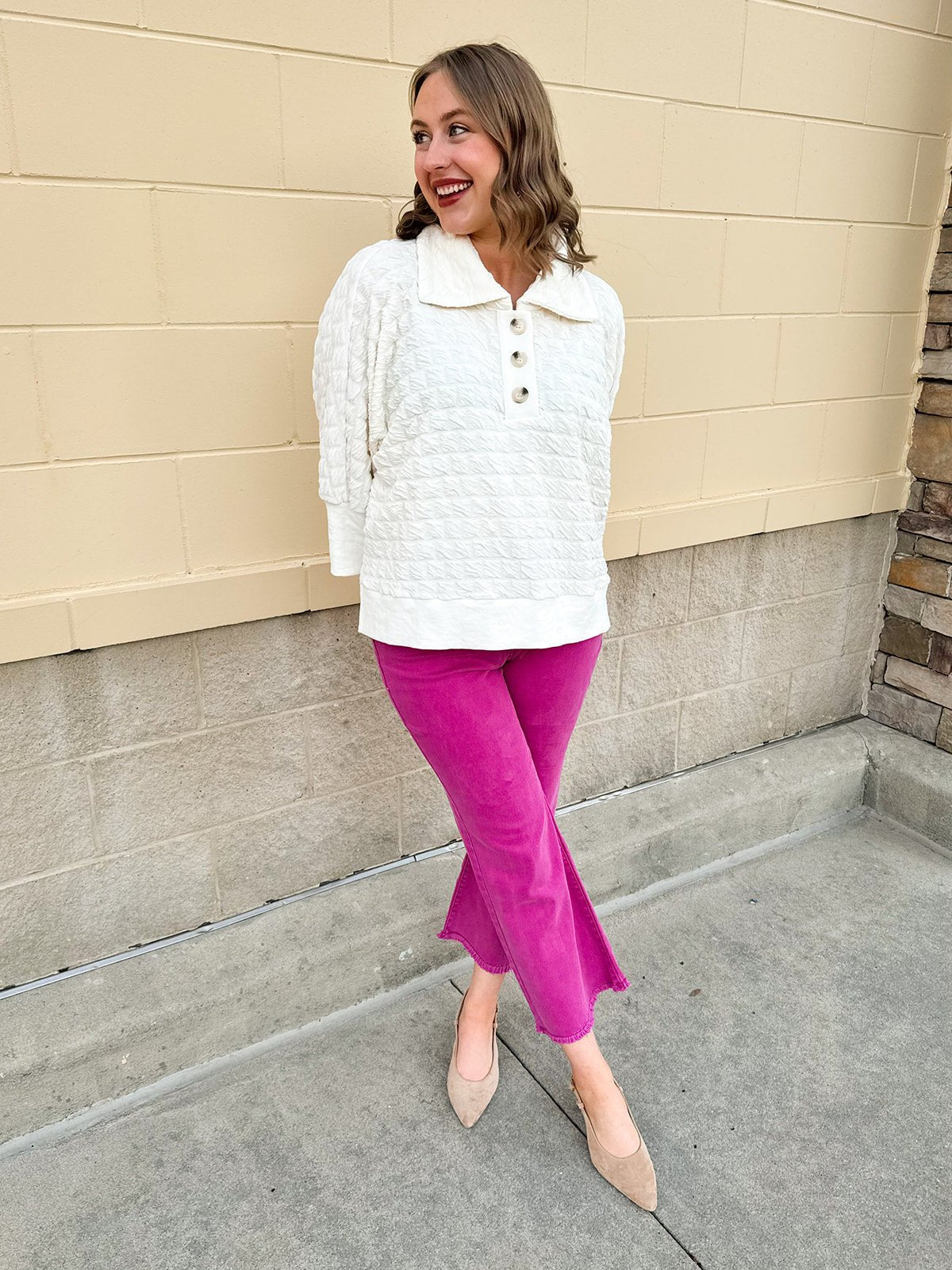 Blush Ember Bootcut Pants in Hot Pink - The Pink Pineapple 850