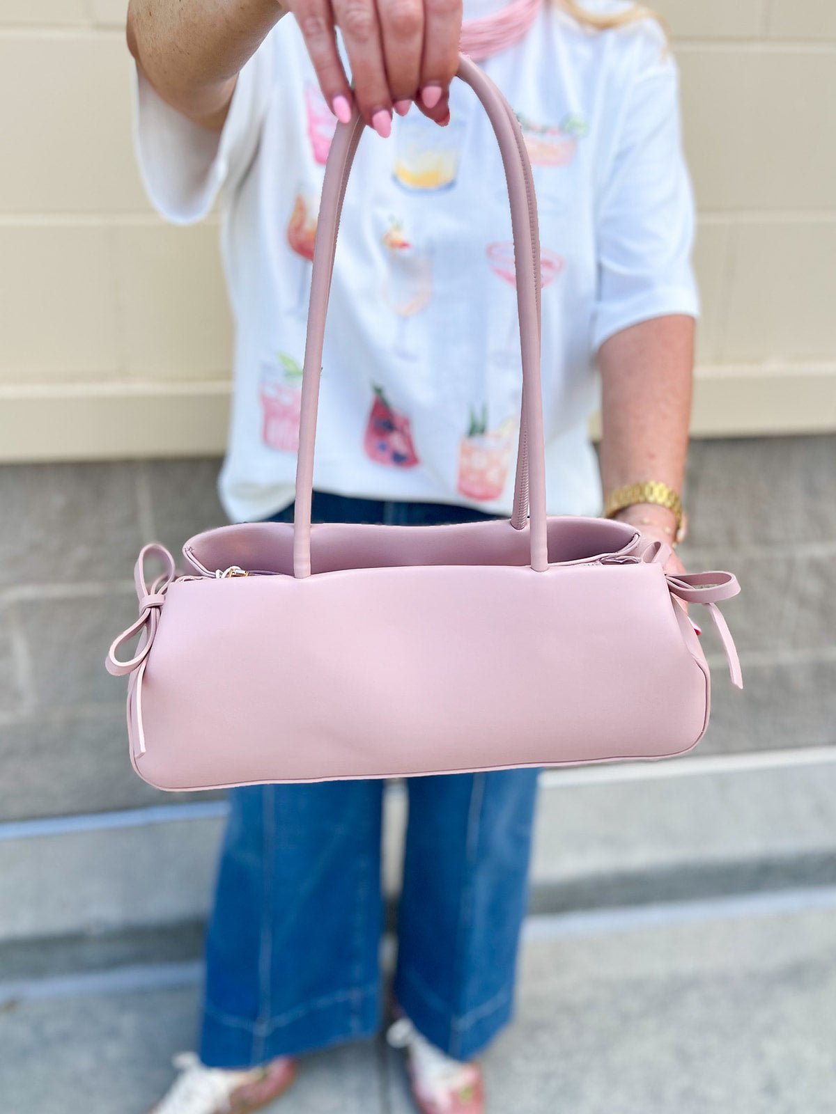 Blush Everly Knot Shoulder Bag - The Pink Pineapple 850