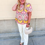 Blush Garden Floral Blouse - The Pink Pineapple 850