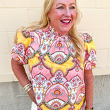 Blush Garden Floral Blouse - The Pink Pineapple 850