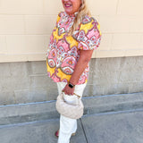 Blush Garden Floral Blouse - The Pink Pineapple 850