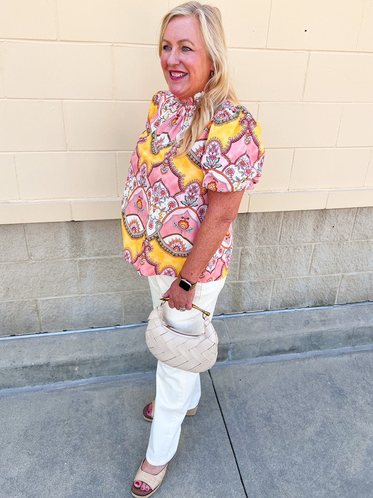 Blush Garden Floral Blouse - The Pink Pineapple 850
