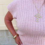 Blushing Beauty Ribbed Sweater Top - The Pink Pineapple 850