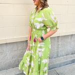 Blushing Meadow Cinch Dress - The Pink Pineapple 850