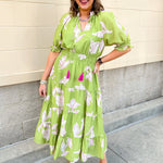 Blushing Meadow Cinch Dress - The Pink Pineapple 850