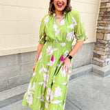 Blushing Meadow Cinch Dress - The Pink Pineapple 850