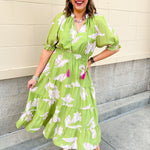 Blushing Meadow Cinch Dress - The Pink Pineapple 850