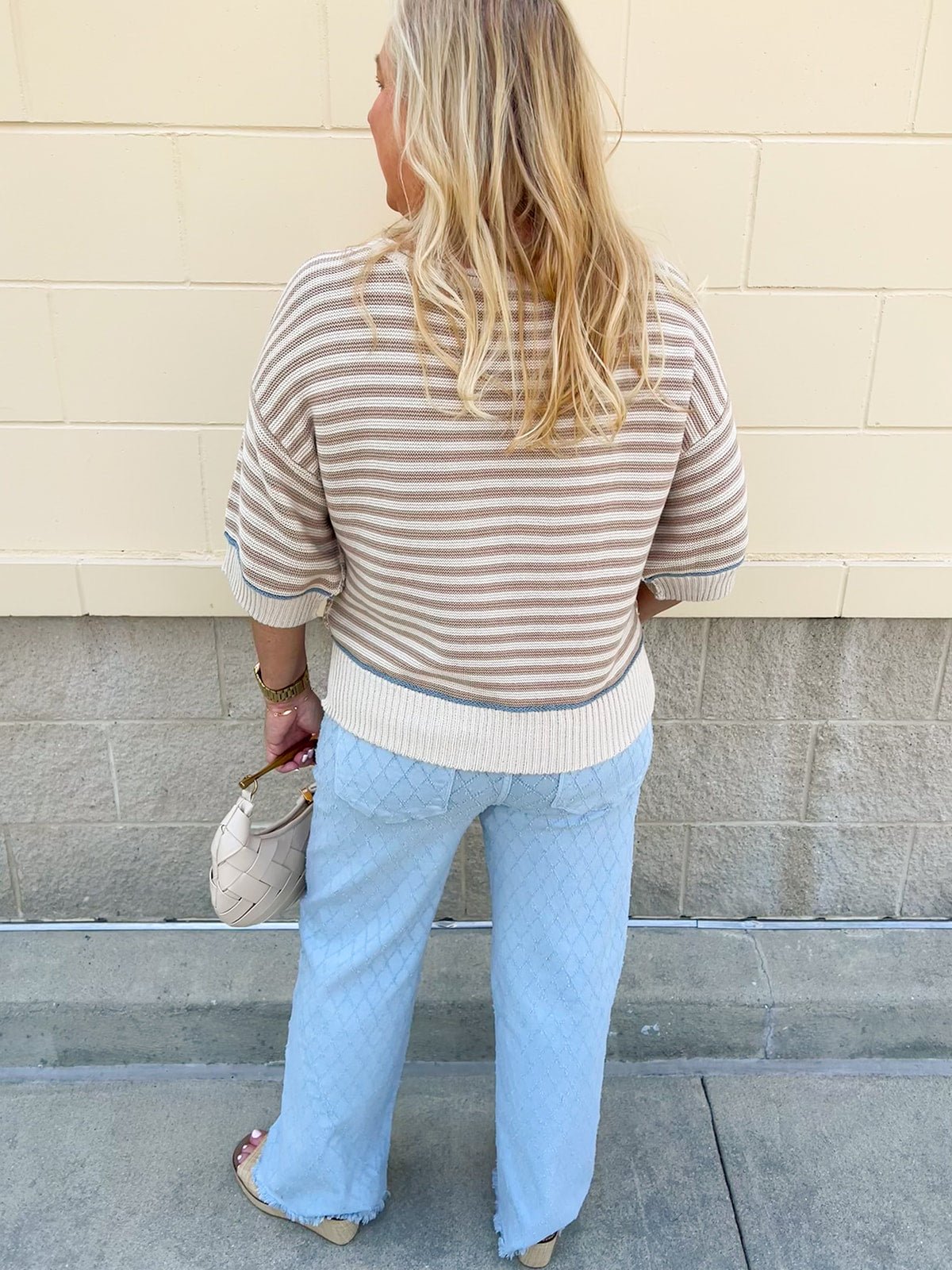 Boardwalk Breeze Stripe Sweater - The Pink Pineapple 850