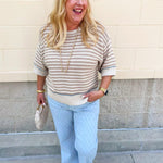 Boardwalk Breeze Stripe Sweater - The Pink Pineapple 850