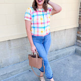 Boardwalk Pastel Button Down Sweater - The Pink Pineapple 850