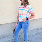 Boardwalk Pastel Button Down Sweater - The Pink Pineapple 850