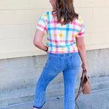 Boardwalk Pastel Button Down Sweater - The Pink Pineapple 850