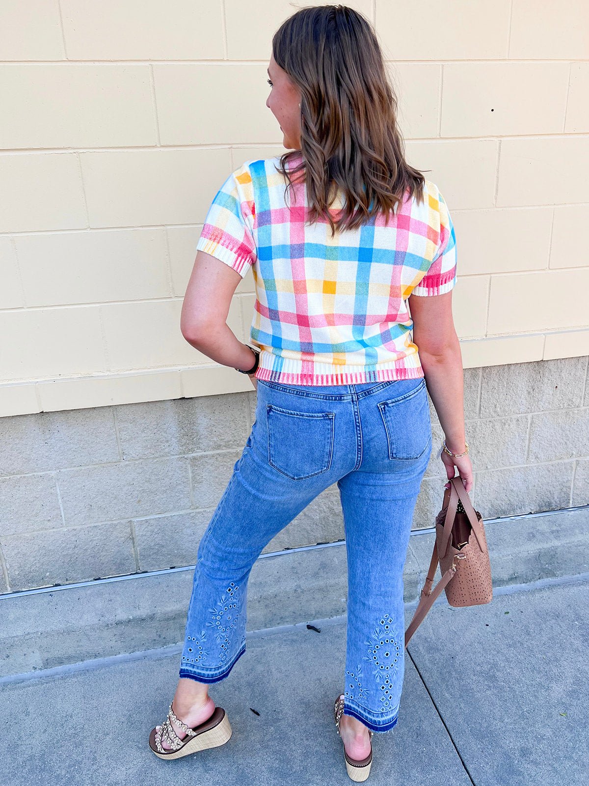 Boardwalk Pastel Button Down Sweater - The Pink Pineapple 850