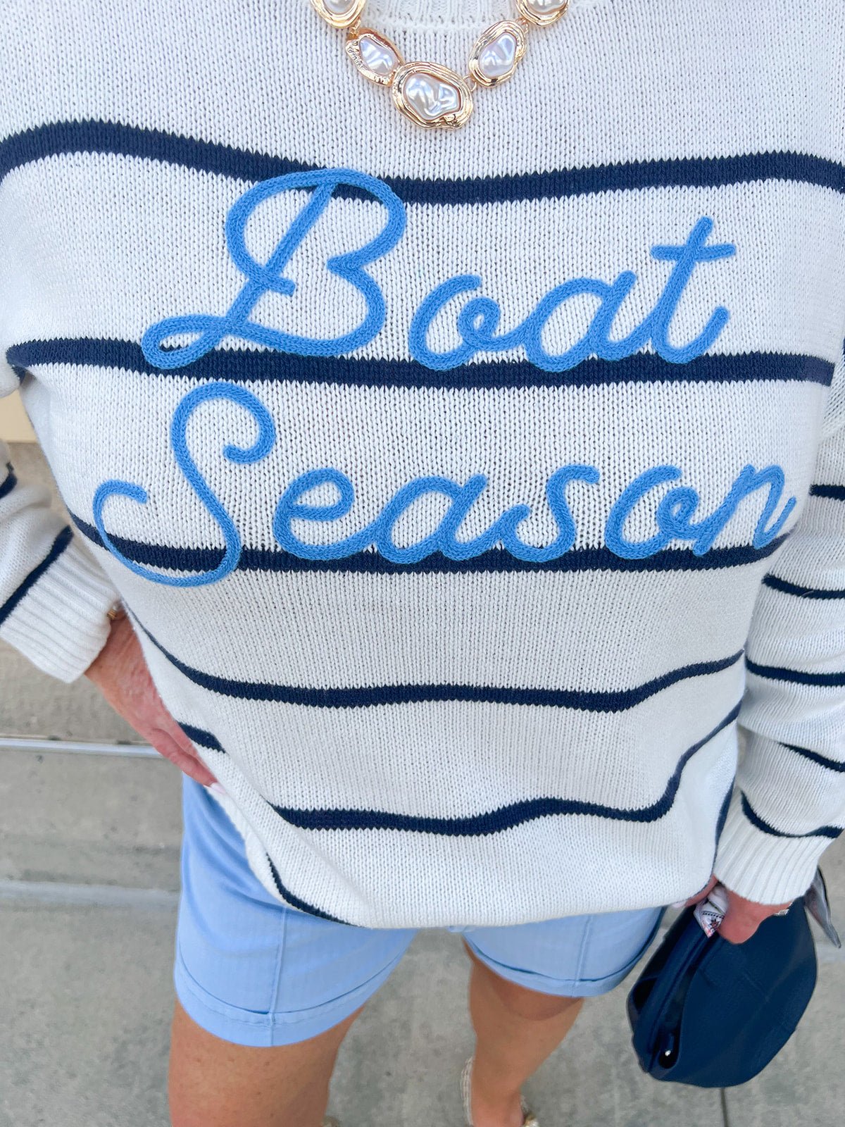 Boat Season Breeze Sweater - The Pink Pineapple 850