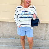 Boat Season Breeze Sweater - The Pink Pineapple 850