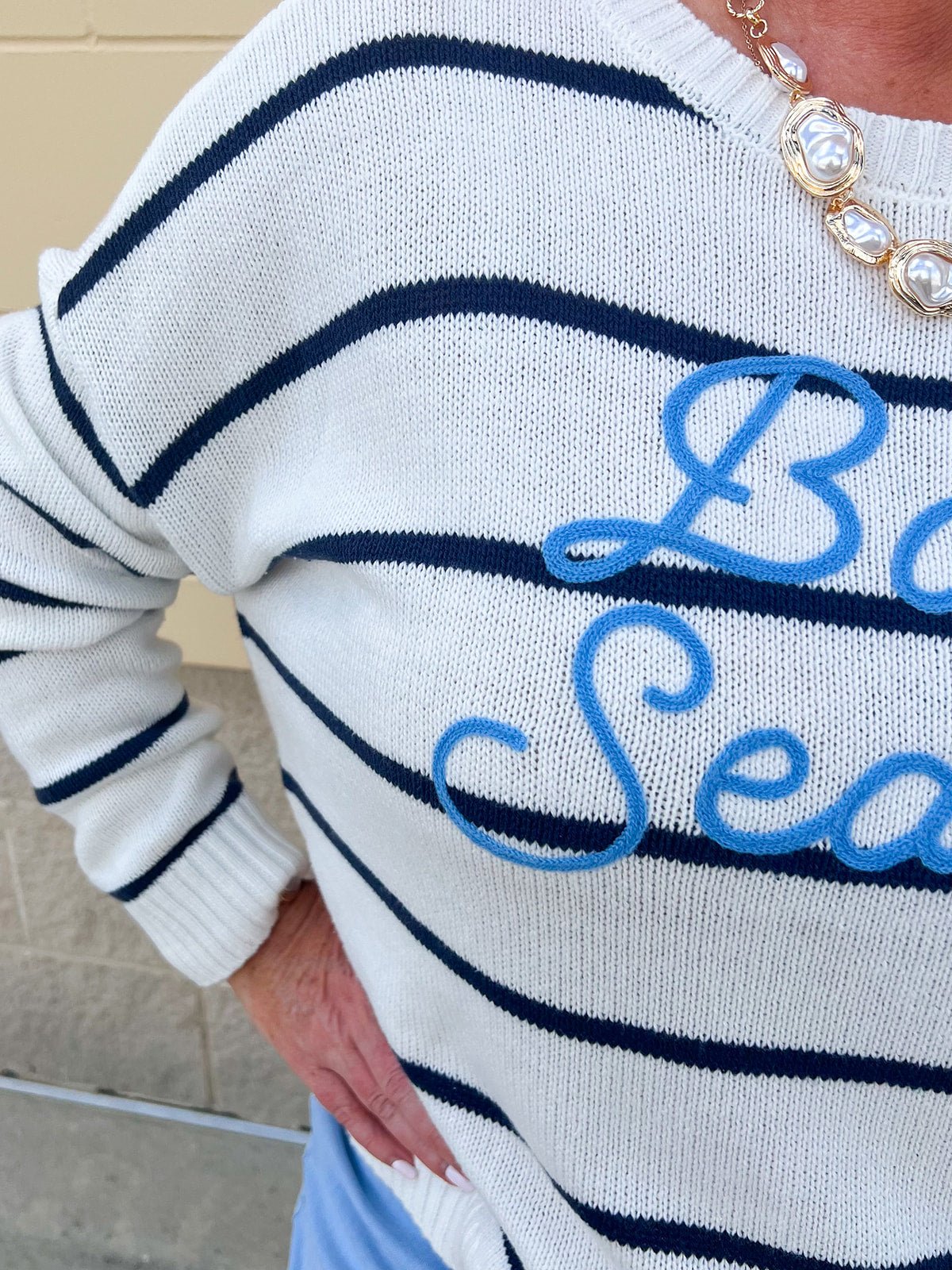 Boat Season Breeze Sweater - The Pink Pineapple 850