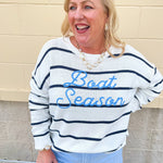 Boat Season Breeze Sweater - The Pink Pineapple 850