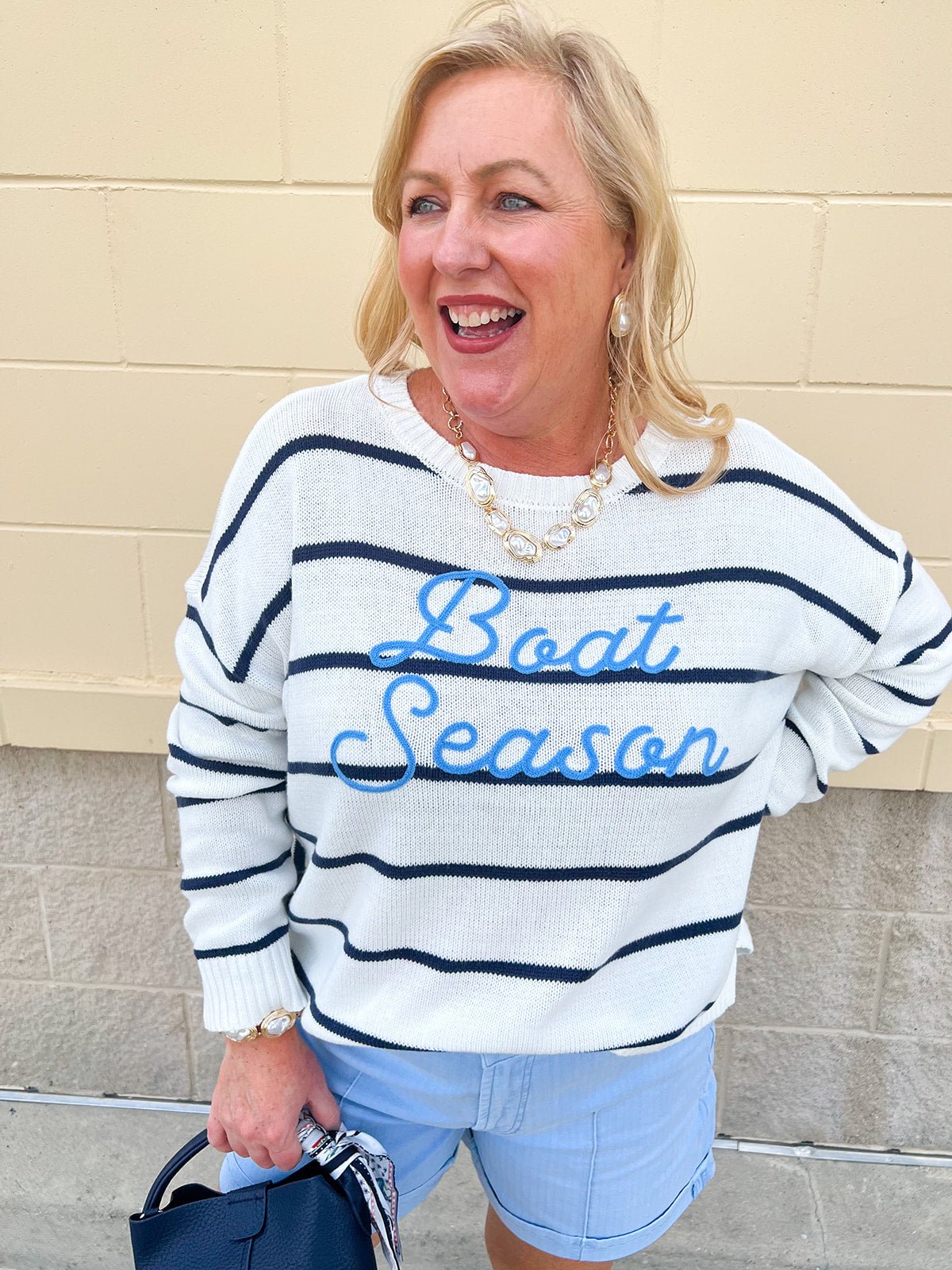 Boat Season Breeze Sweater - The Pink Pineapple 850