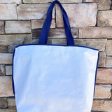 Boat Season Ivory Tote - The Pink Pineapple 850
