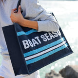 Boat Season Jute Beach Tote - The Pink Pineapple 850