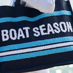 Boat Season Jute Beach Tote - The Pink Pineapple 850