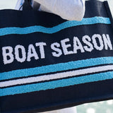 Boat Season Jute Beach Tote - The Pink Pineapple 850