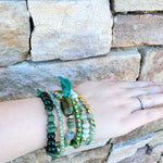 Boho Charm Tassel Bracelet Green - The Pink Pineapple 850