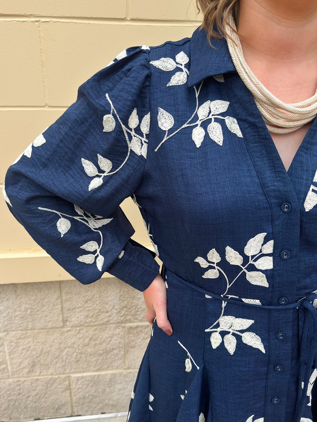 Bonfire Nights Embroidered Mini Dress - The Pink Pineapple 850