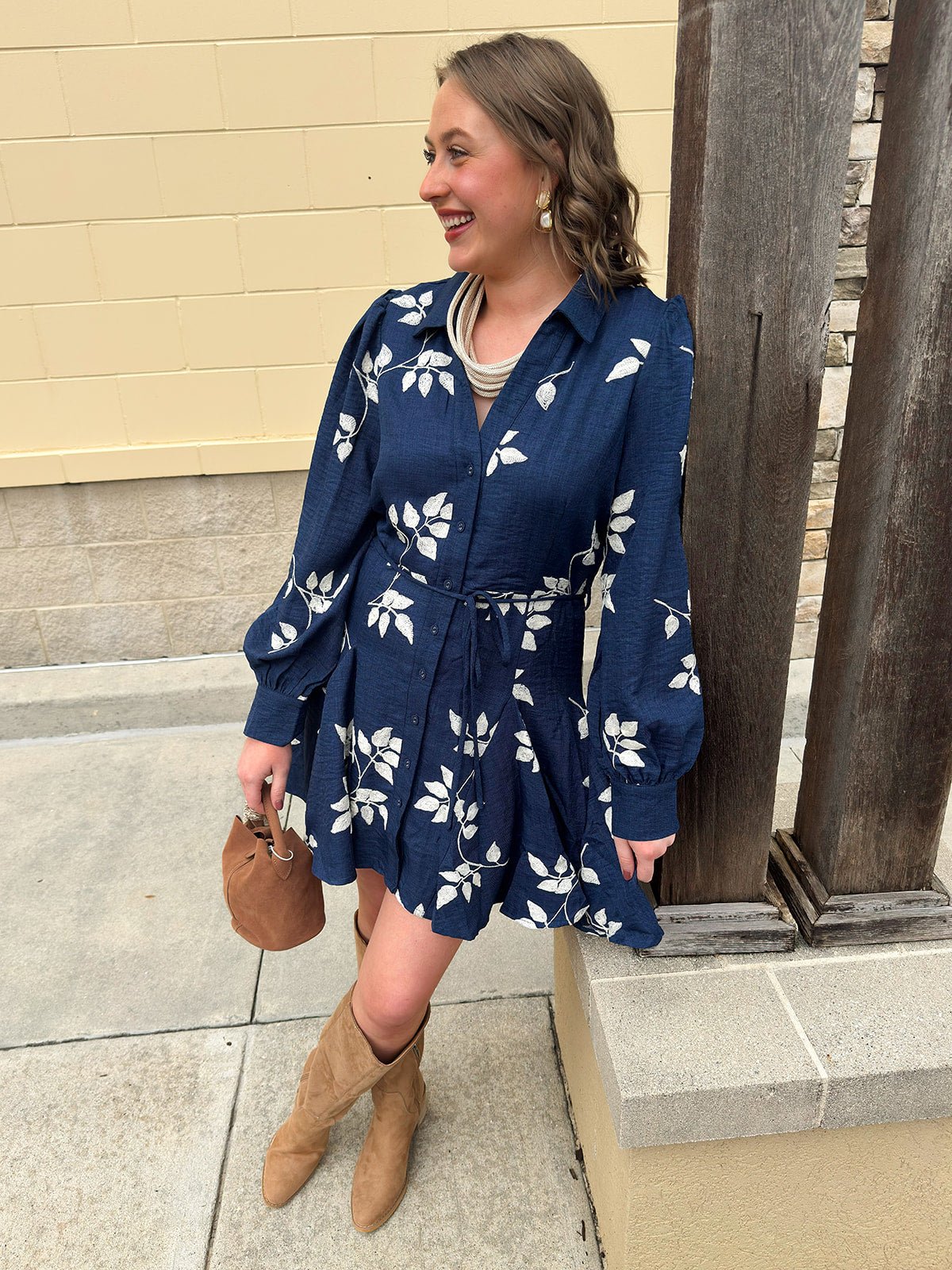 Bonfire Nights Embroidered Mini Dress - The Pink Pineapple 850