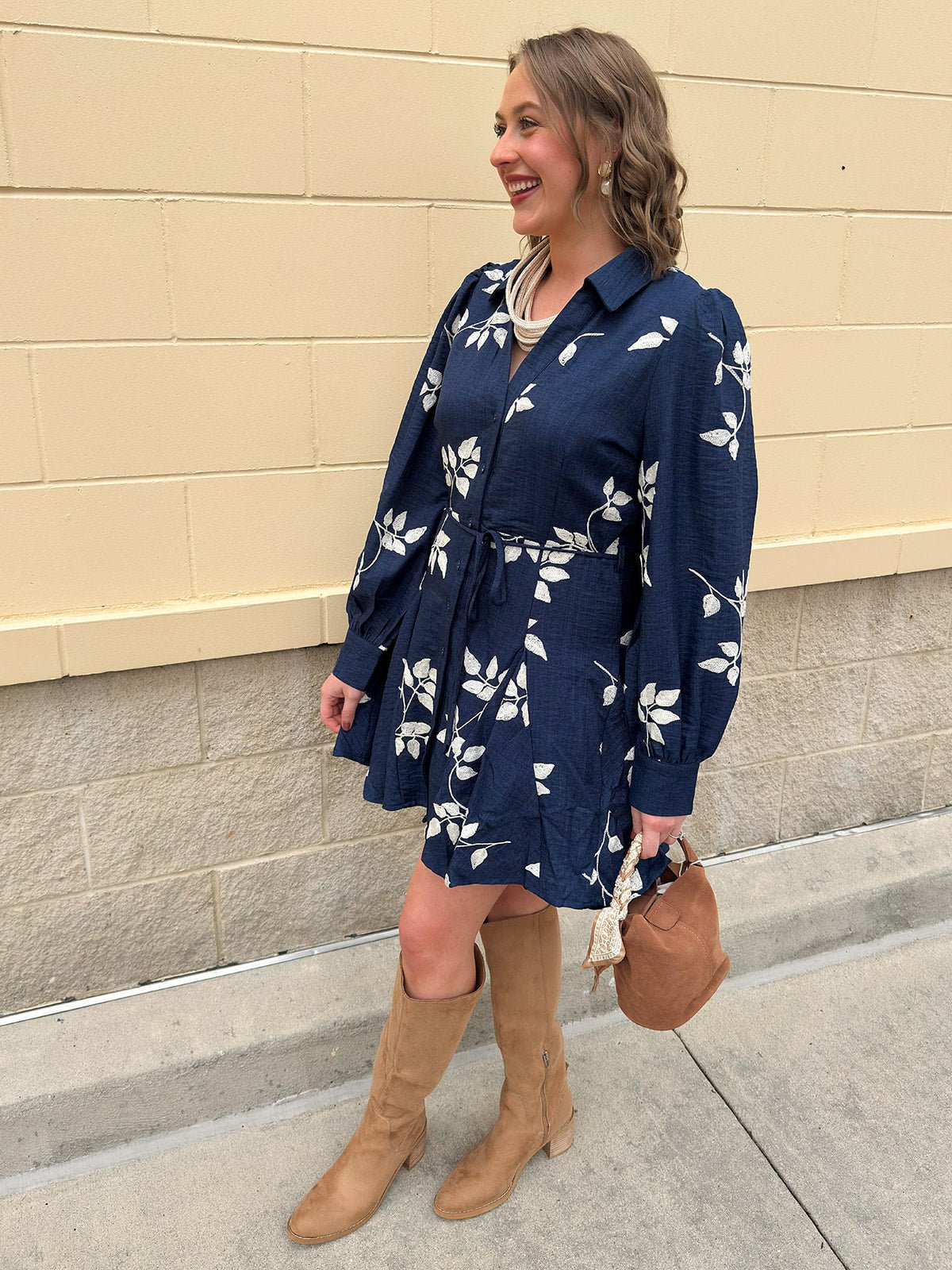 Bonfire Nights Embroidered Mini Dress - The Pink Pineapple 850