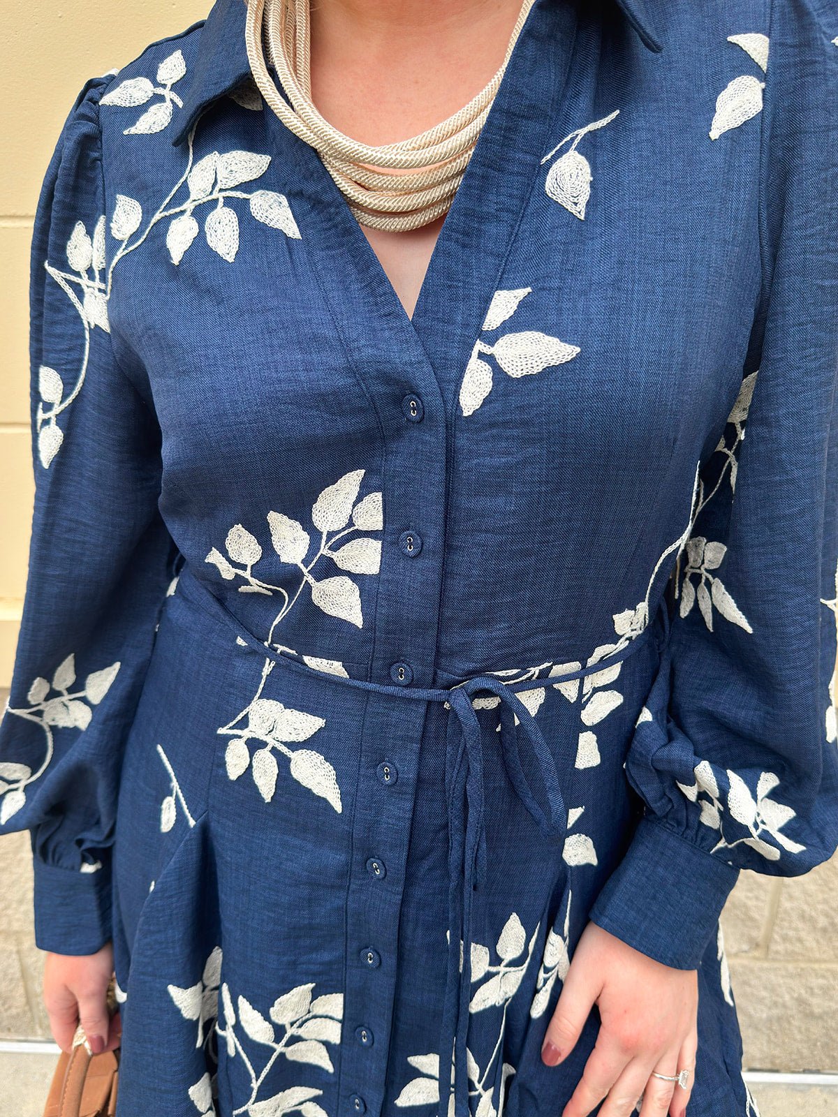 Bonfire Nights Embroidered Mini Dress - The Pink Pineapple 850