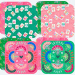 Bonjour Mahjong Coaster Set - The Pink Pineapple 850