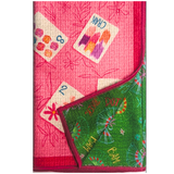 Bonjour Mahjong Reversible Tea Towel - The Pink Pineapple 850