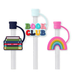 Book Club Straw Topper Set - The Pink Pineapple 850