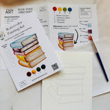 Book Stack Watercolor Kit - The Pink Pineapple 850