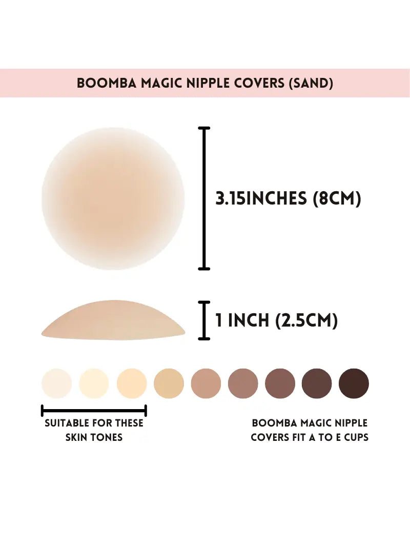 Boomba Magic Nipple Covers - Beige - The Pink Pineapple 850