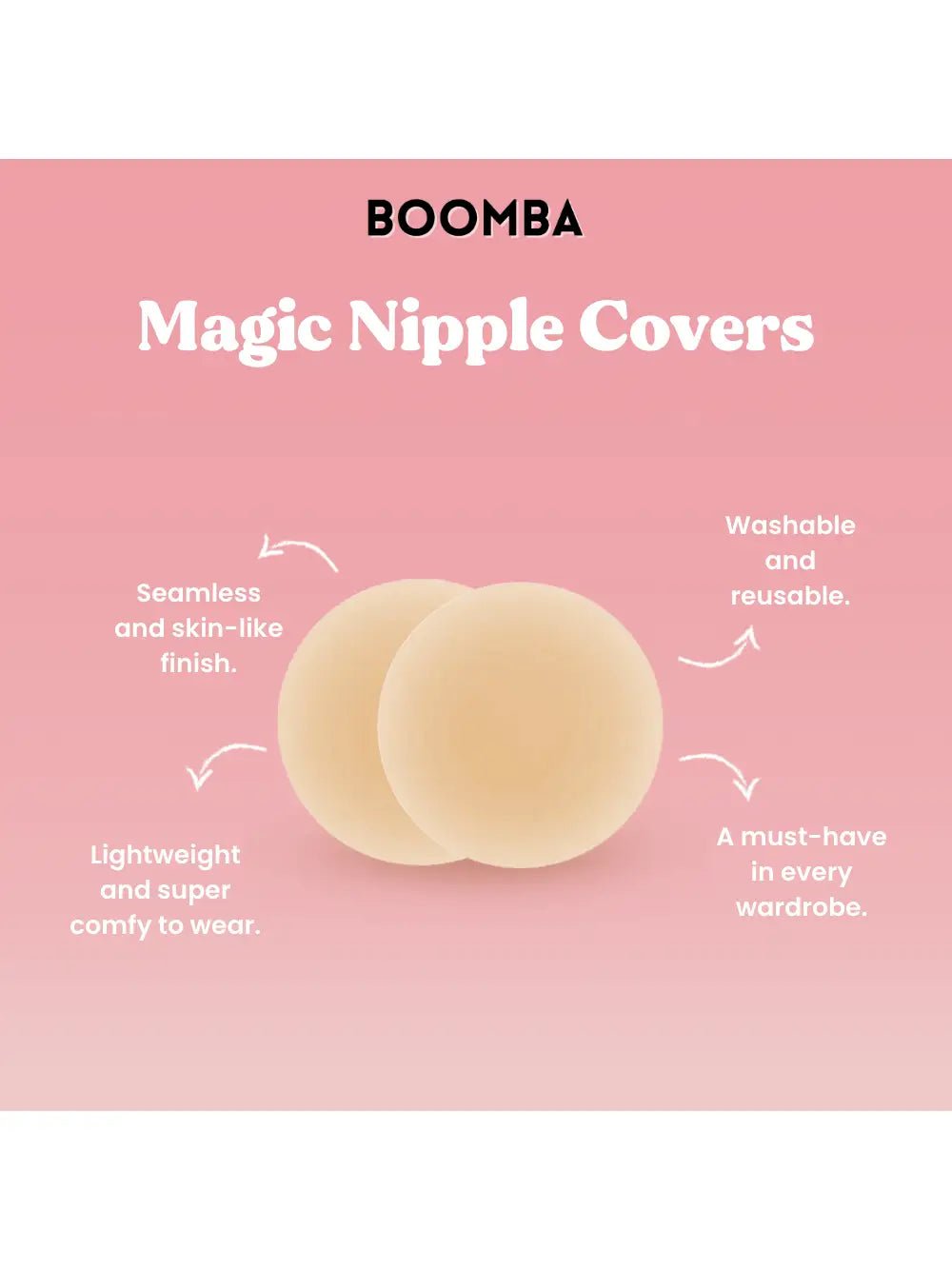 Boomba Magic Nipple Covers - Beige - The Pink Pineapple 850