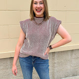 Bordeaux Stripe Sweater Vest - The Pink Pineapple 850