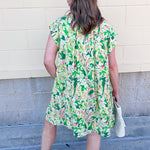 Botanic Bloom Mini Dress - The Pink Pineapple 850