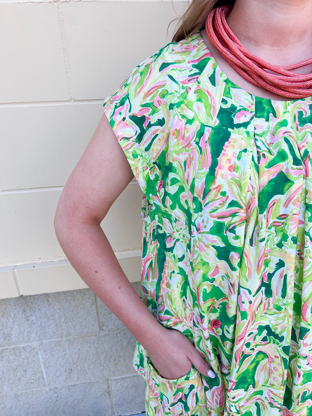 Botanic Bloom Mini Dress - The Pink Pineapple 850